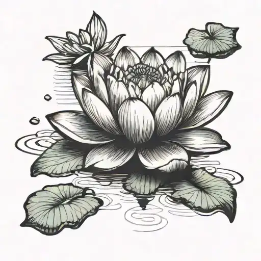 Sunset Lake This Too Shall Pass Lotus Flower