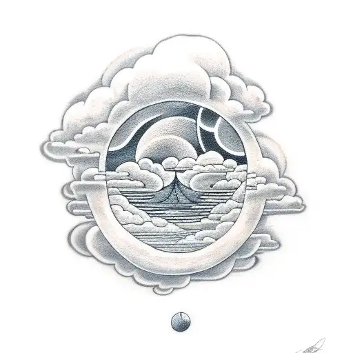 Clouds And A Full Moon