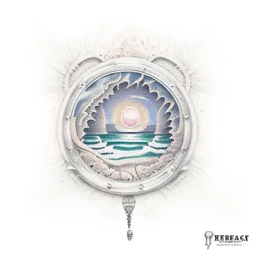 Beach With Sunset Forearm