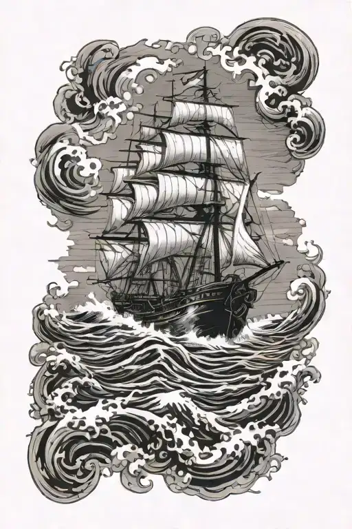 Ship Lost At Sea In Storm