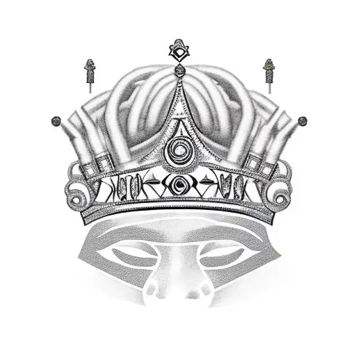 A Queen's Crown Made Out Of Cigarettes