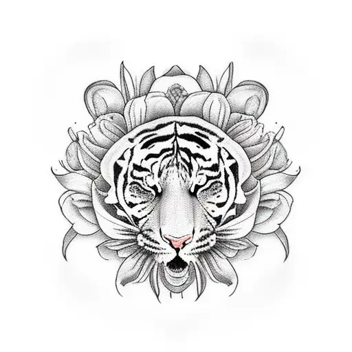 Tiger Lily And Rose's In A Wreath