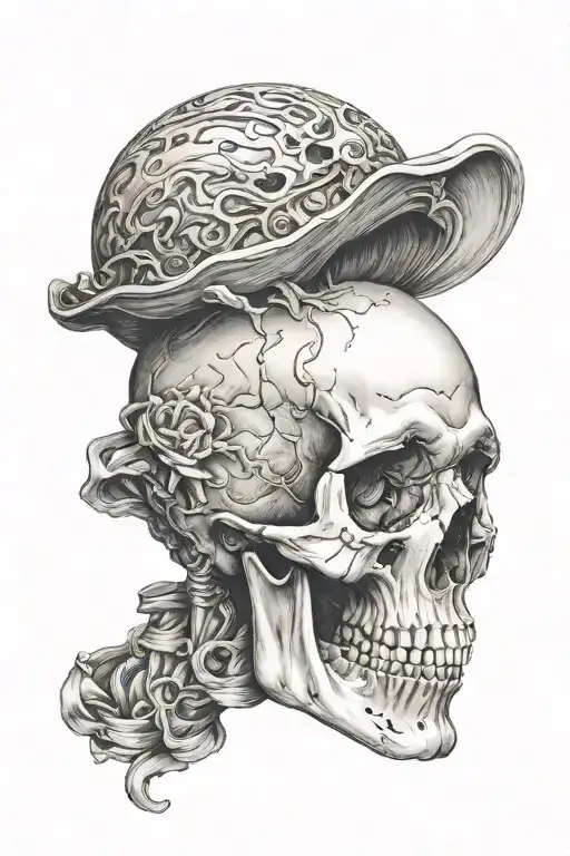 Skull With Missing Jawbone