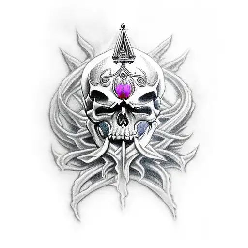 Skull Reaper Flames Crown