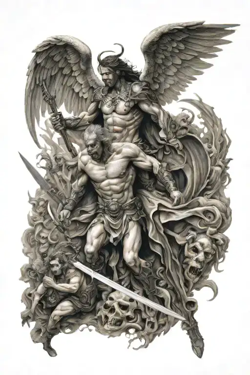 Angel Demon War Scene