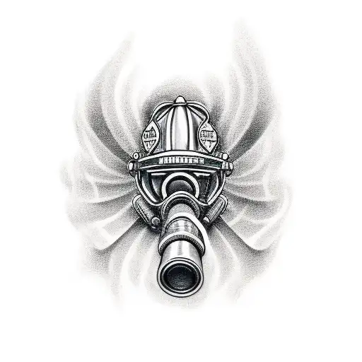 Firefighter Kneeling