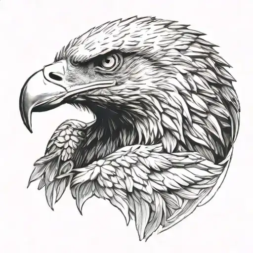 Eagle Perched On Top