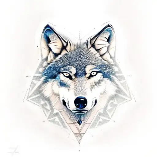Wolf With A Valknut