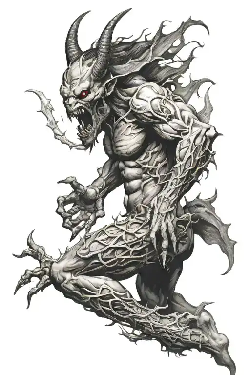 Demon Running Side View