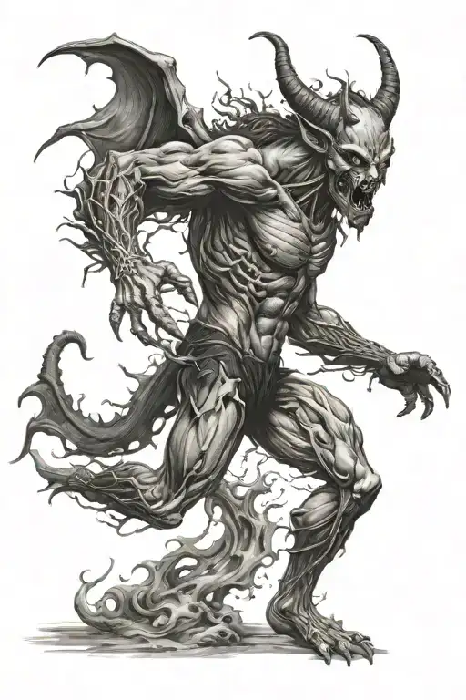 Demon Running Side View