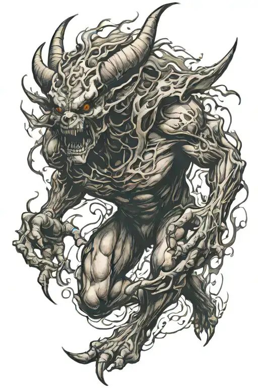 Demon Running Side View