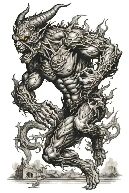 Demon Running Side View