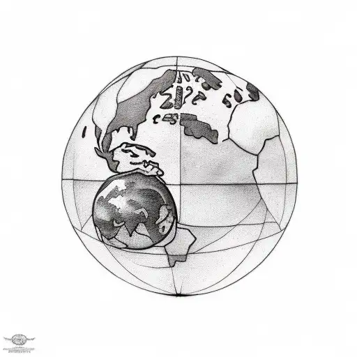 Atlas Holding Earth Behind His Head