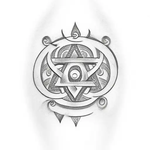 Hand Tattoo To Recreate Om Symbol