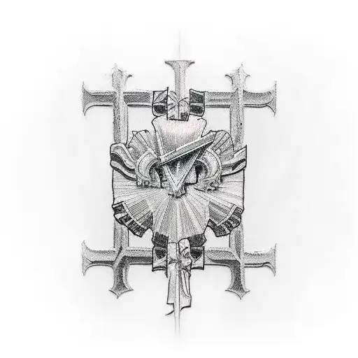 Christian Cross Family Warrior