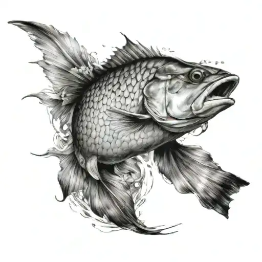 Picies Fish And Other Animal Sleeve Tattoo Design