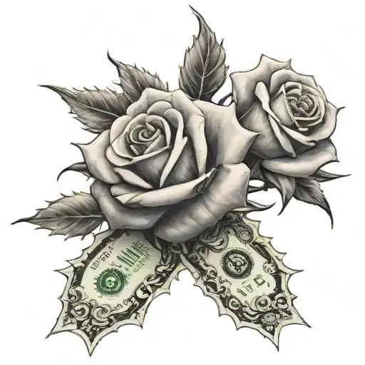 Money In The Form Of Roses With Thorns
