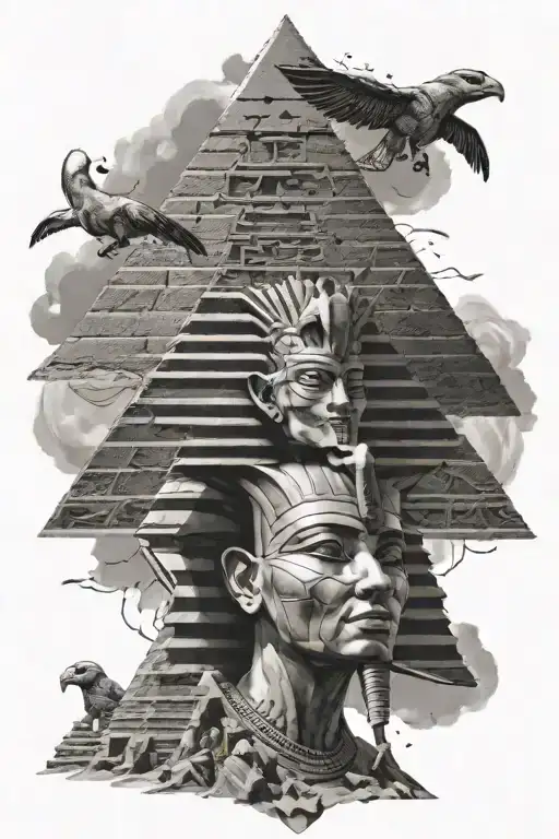 Ancient Egyptian God Pyramids