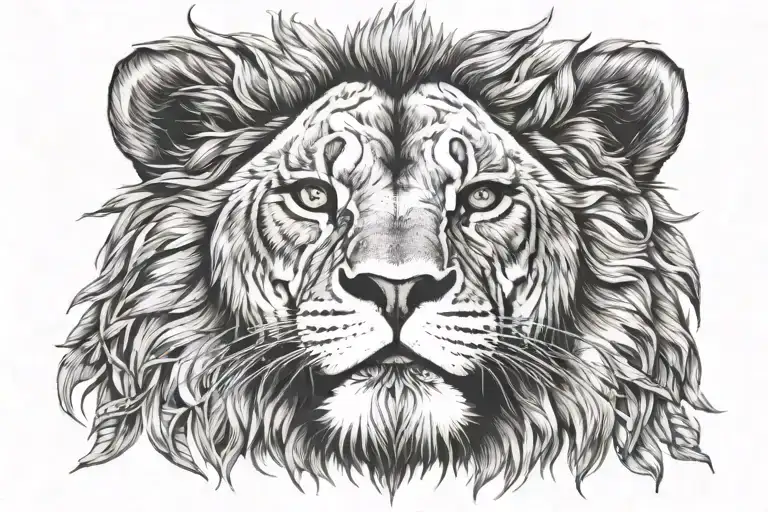 Lion With Fountain Pen In Its Mouth