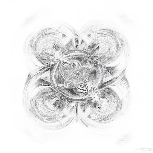 A Swirling Abstract Design Representing Overthinking And Emotions
