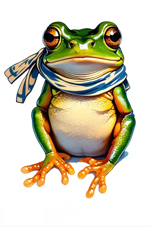 Little Frog With Scarf