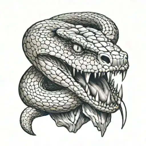 Snake Head Is Stabbed With Knife