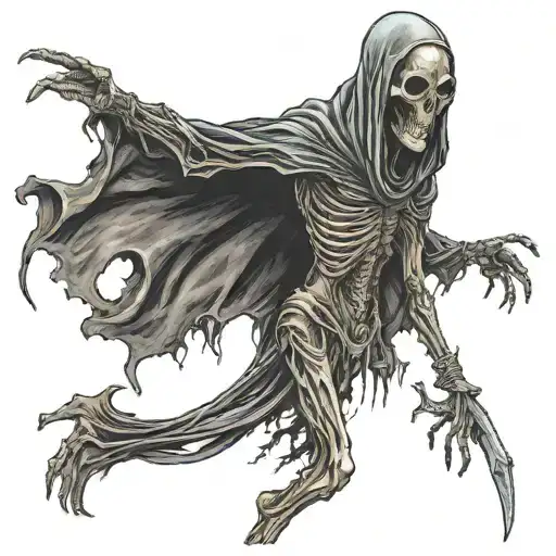 Alien Grim Reaper Full Body