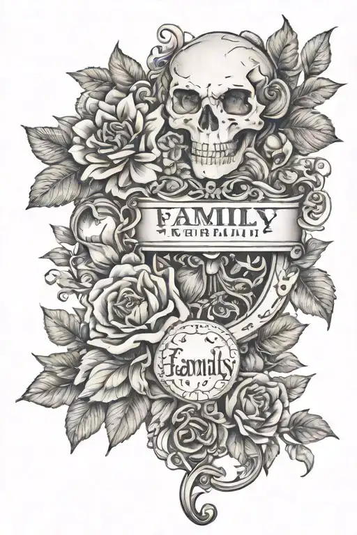Quote With Background Black And White About Family