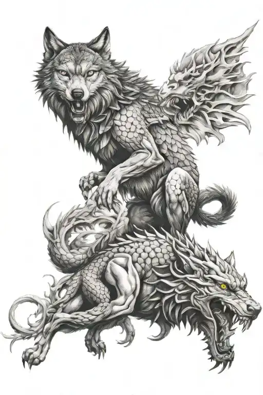 Wolf And Dragon