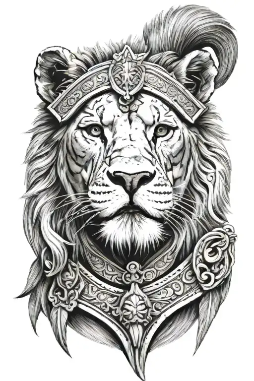 Spartan Et Lion Face