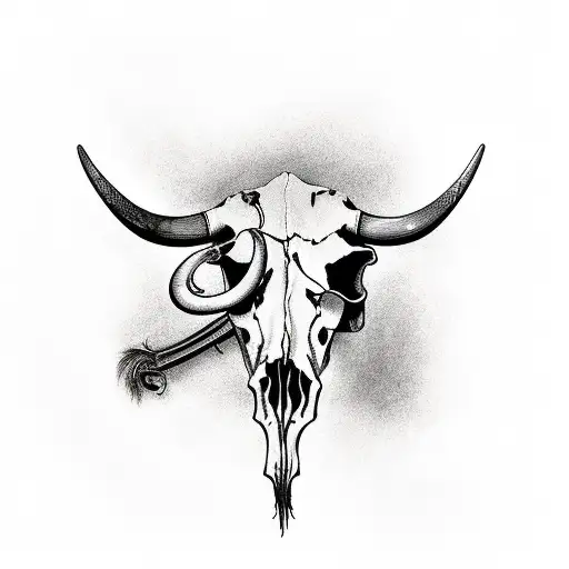 Old West Bull Cow Skull