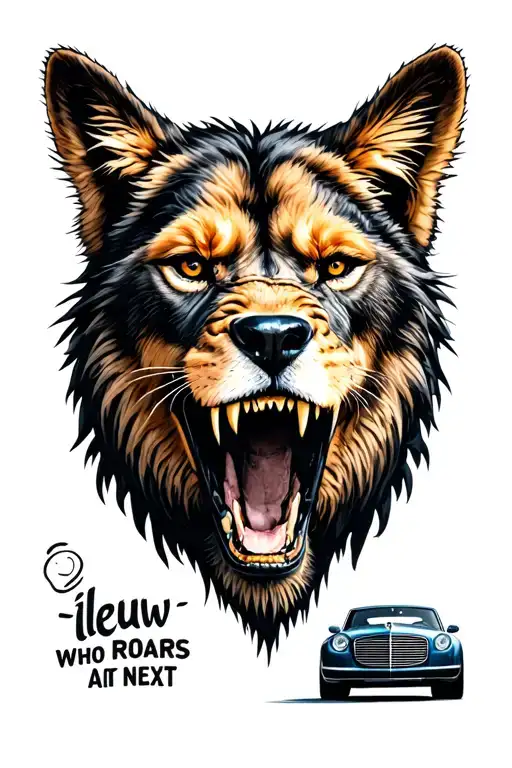 Ileeuw Who Roars Next To A Car