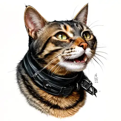 The Cat Dug Into The Neck