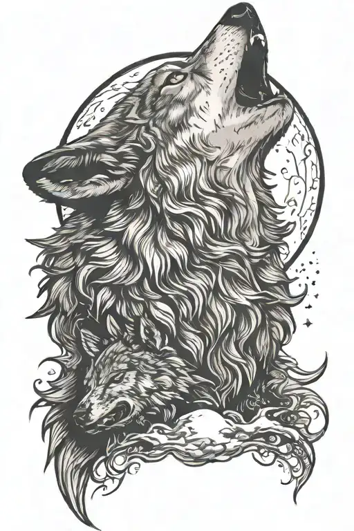 Wolf Howling At The Moon