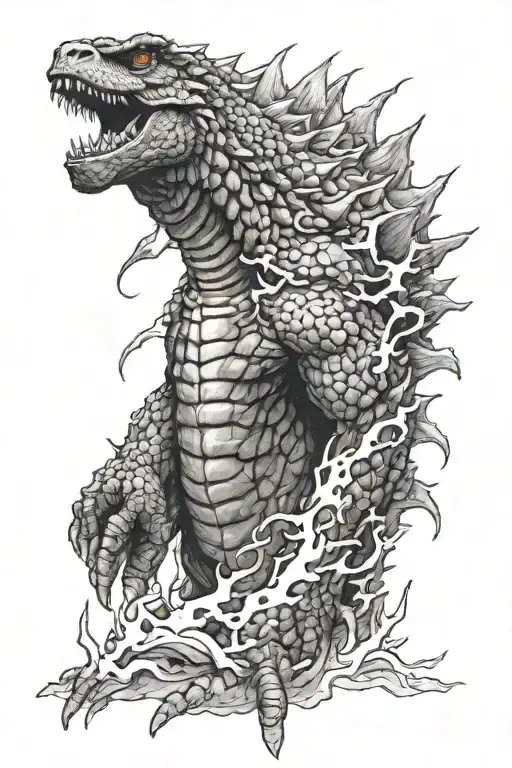 Godzilla Atomic Breath Growing