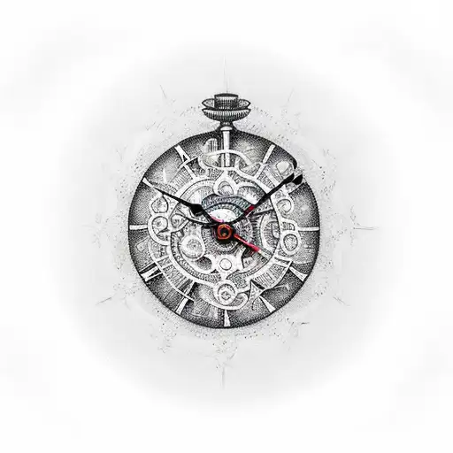 The Words Momento Mori Inside And A Clock