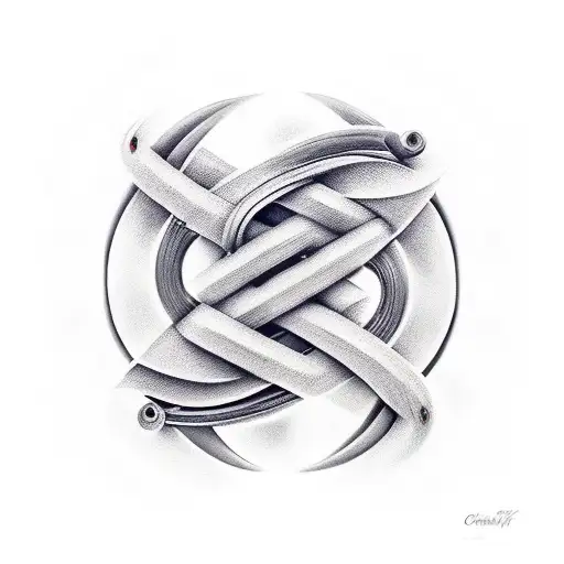 Infinity Symbol With Names Cris Anto Jose Ali Lettering