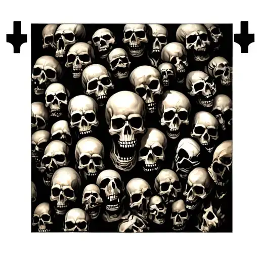 Lots Of Skulls Arm Sleeve