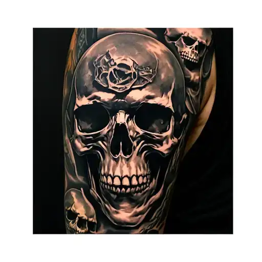 Lots Of Skulls Arm Sleeve