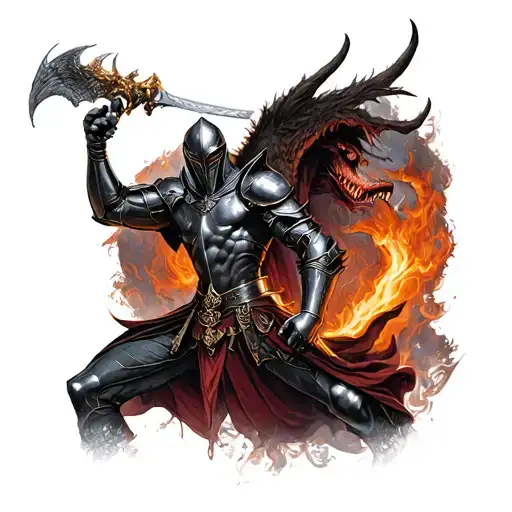 Overthinking Knight Fighting Demons