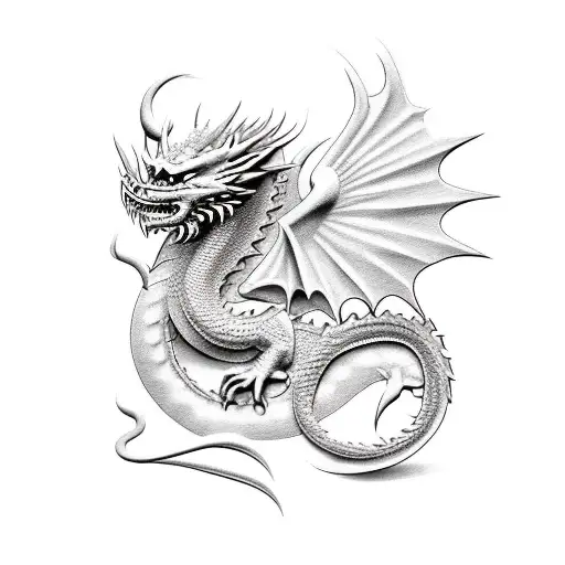 Greek God With A Dragon