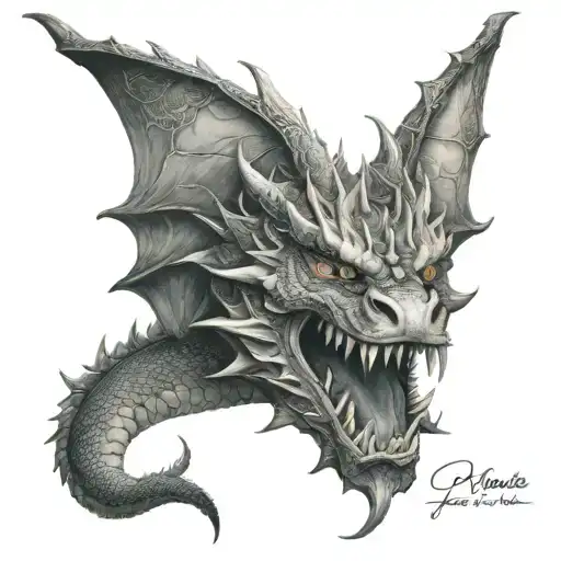 Jaenelle Angeline With Dragon Wrapped