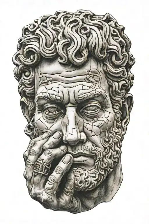 David Statue With A Ring On The Finger