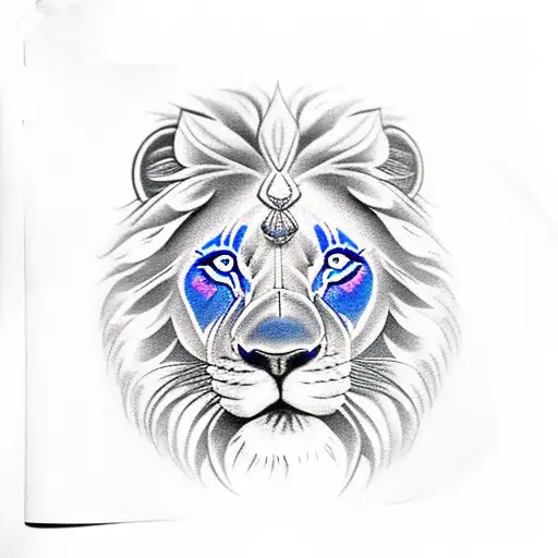 Blue Lion Eyes