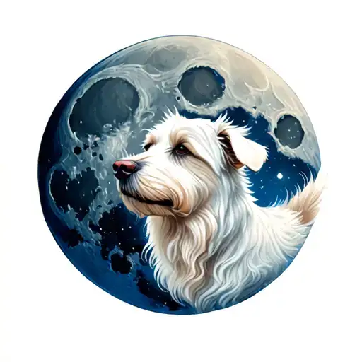 White Dog On The Moon