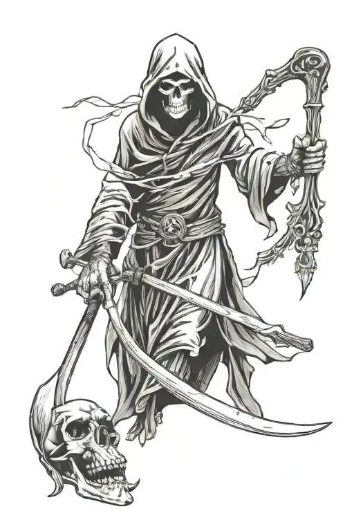 Grim Reaper With Scythe