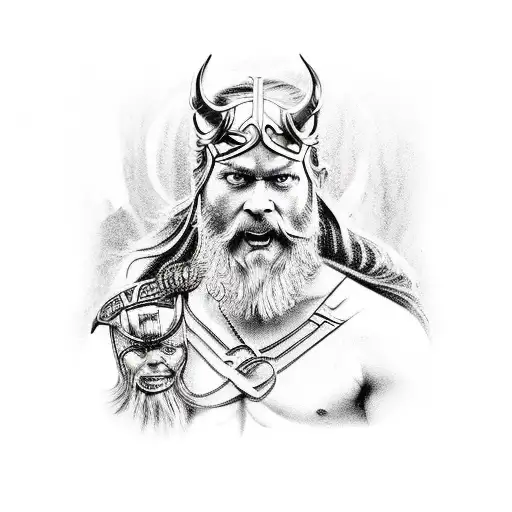 Norse Mythology With Odin And Hel