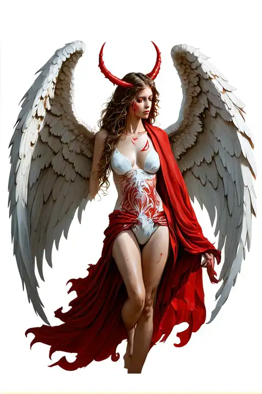 Angel With Demon Wings