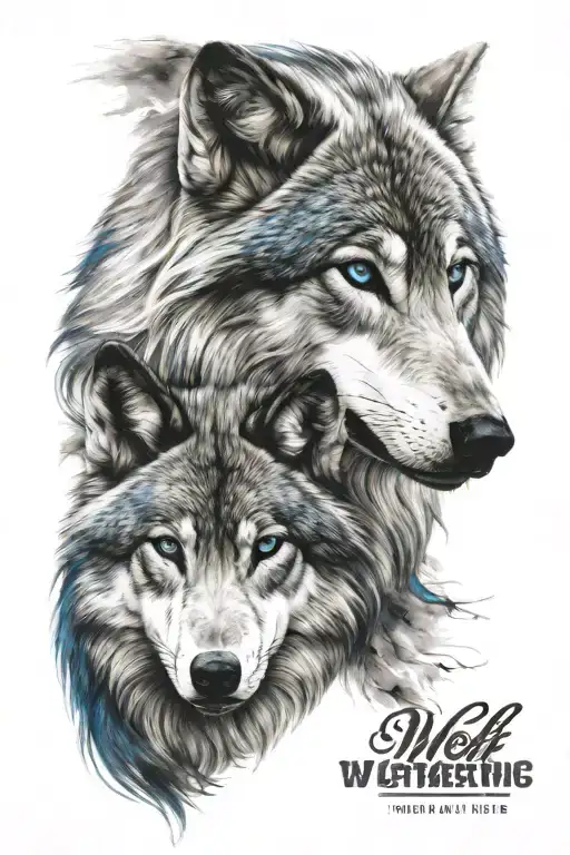 Wolf Head Blue Eyes