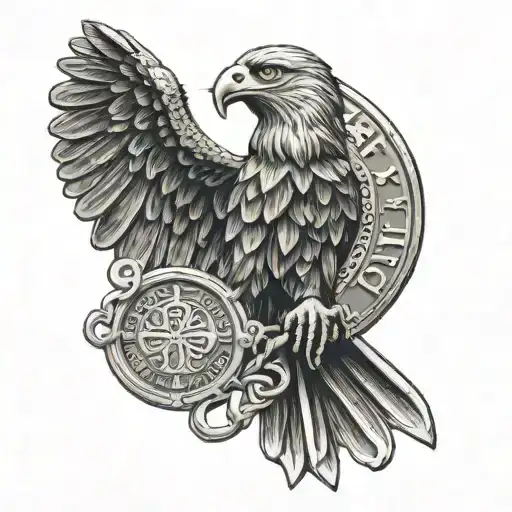 Saint Benedict Medal With An Eagle